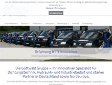 Tablet Screenshot of gottwald-hydraulik.com